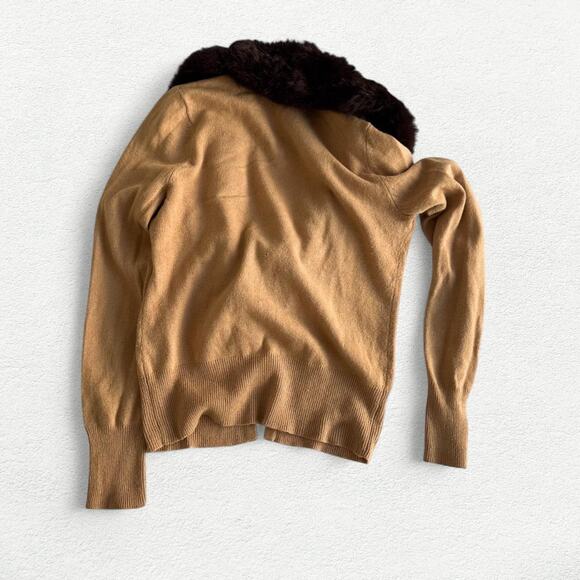 Vintage Design History Fur Trim Cardigan - Picture 2 of 8